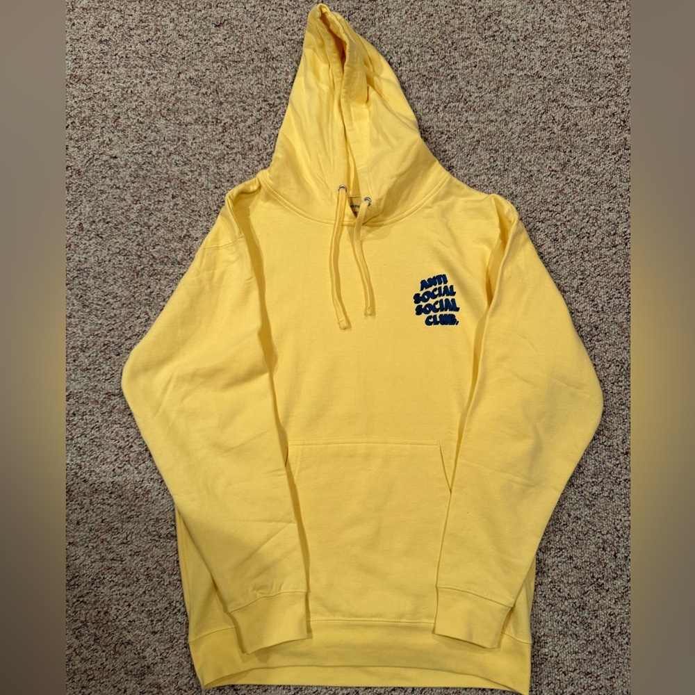 Anti Social Social Club How Deep Hoodie Yellow Size Large